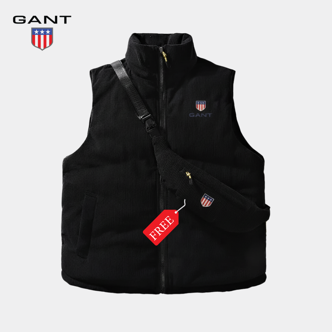 GANT™ kordfløyelsvest med fyll + GRATIS Veske