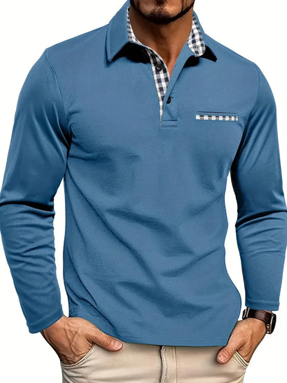 Van Laar – Poloshirt med Lange Ermer